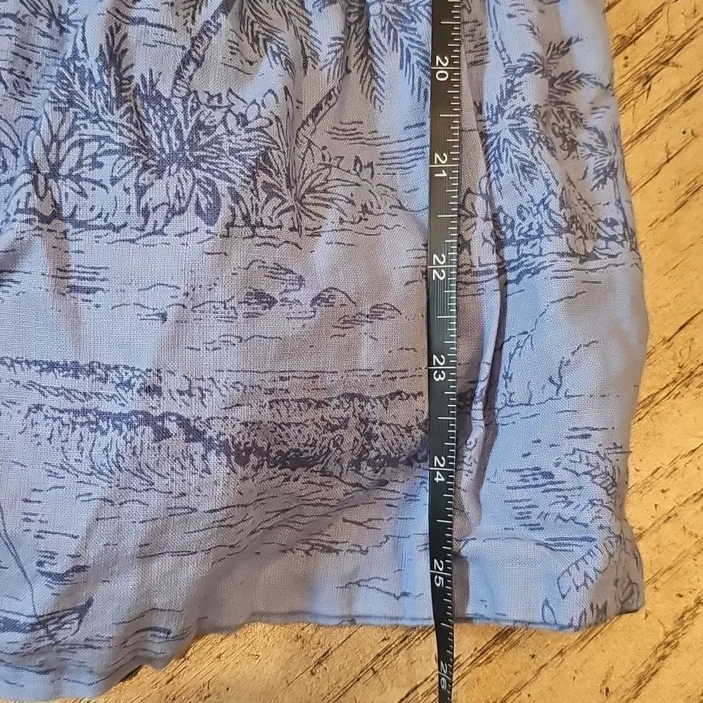 Gap Blue Floral Sleeveless Dress Size S